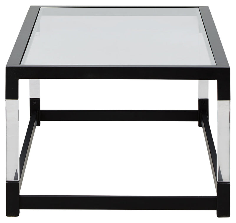 Nallynx Metallic Gray Coffee Table