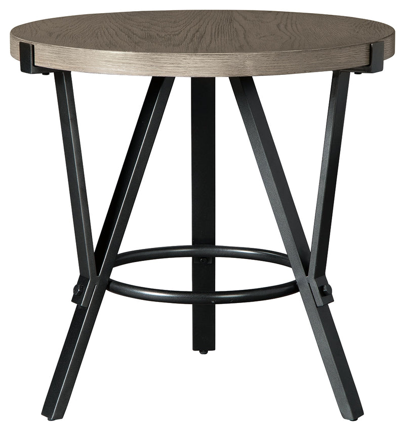 Zontini Light Brown End Table