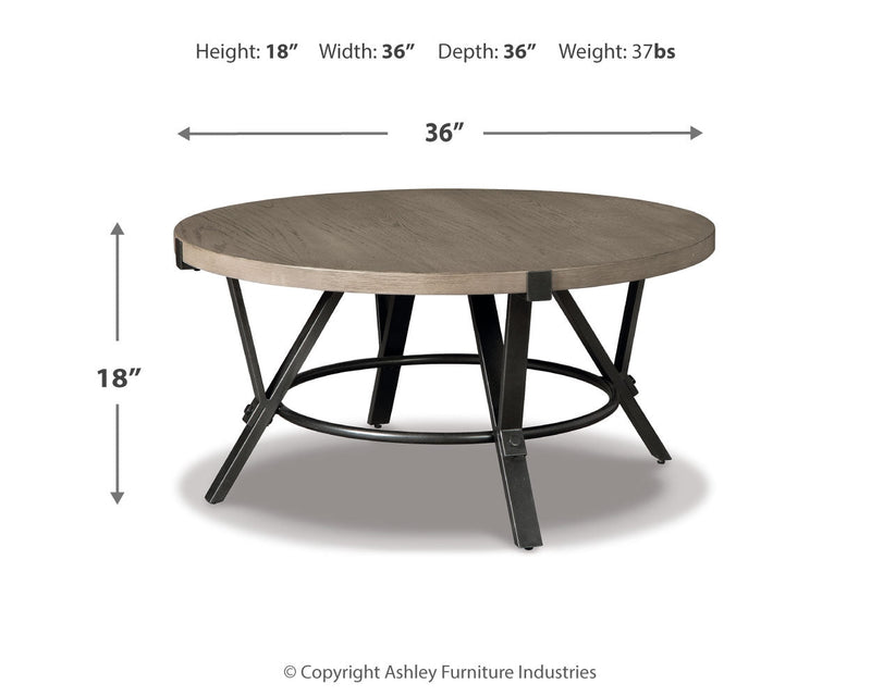 Zontini Light Brown Coffee Table