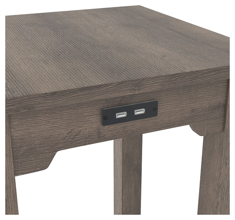 Arlenbry Gray Chairside End Table