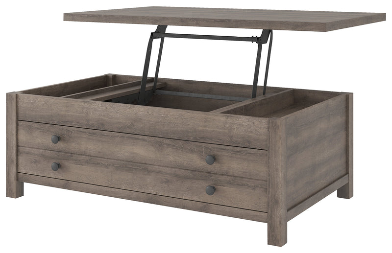 Arlenbry Gray Coffee Table With Lift Top