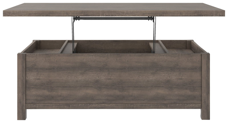 Arlenbry Gray Coffee Table With Lift Top