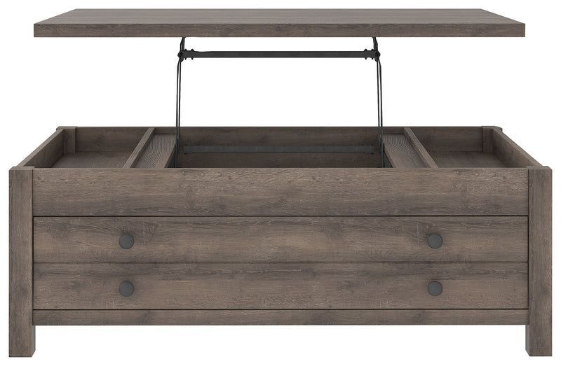 Arlenbry Gray Coffee Table With Lift Top