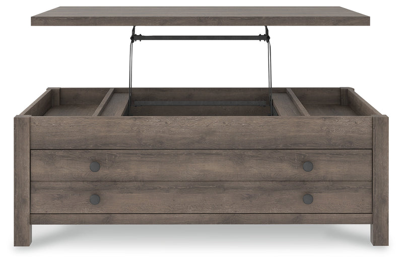 Arlenbry Gray Coffee Table With Lift Top