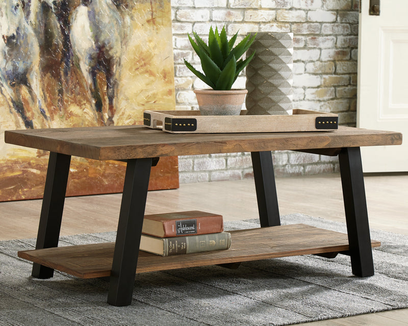 Chanzen Brown Black Coffee Table