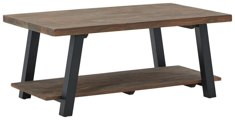 Chanzen Brown Black Coffee Table