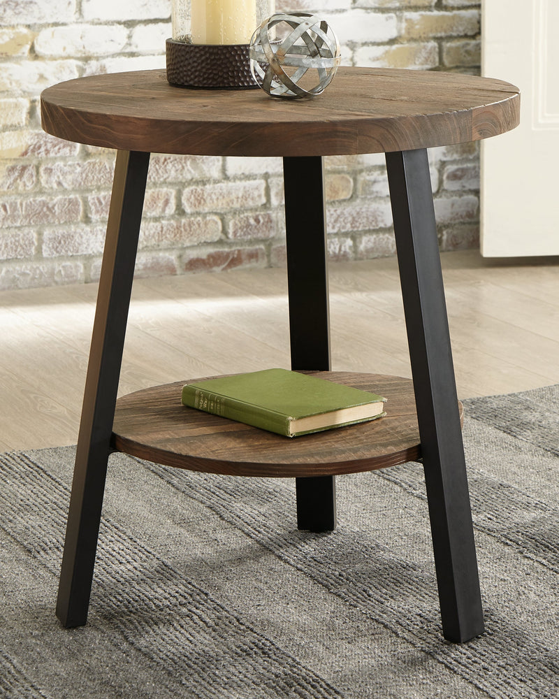 Chanzen Brown Black End Table