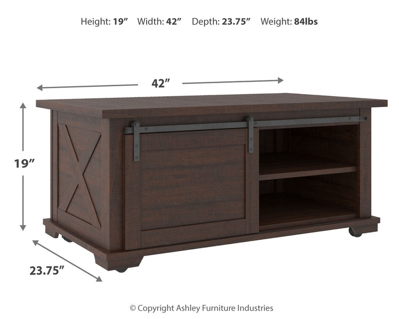 Camiburg Warm Brown Coffee Table