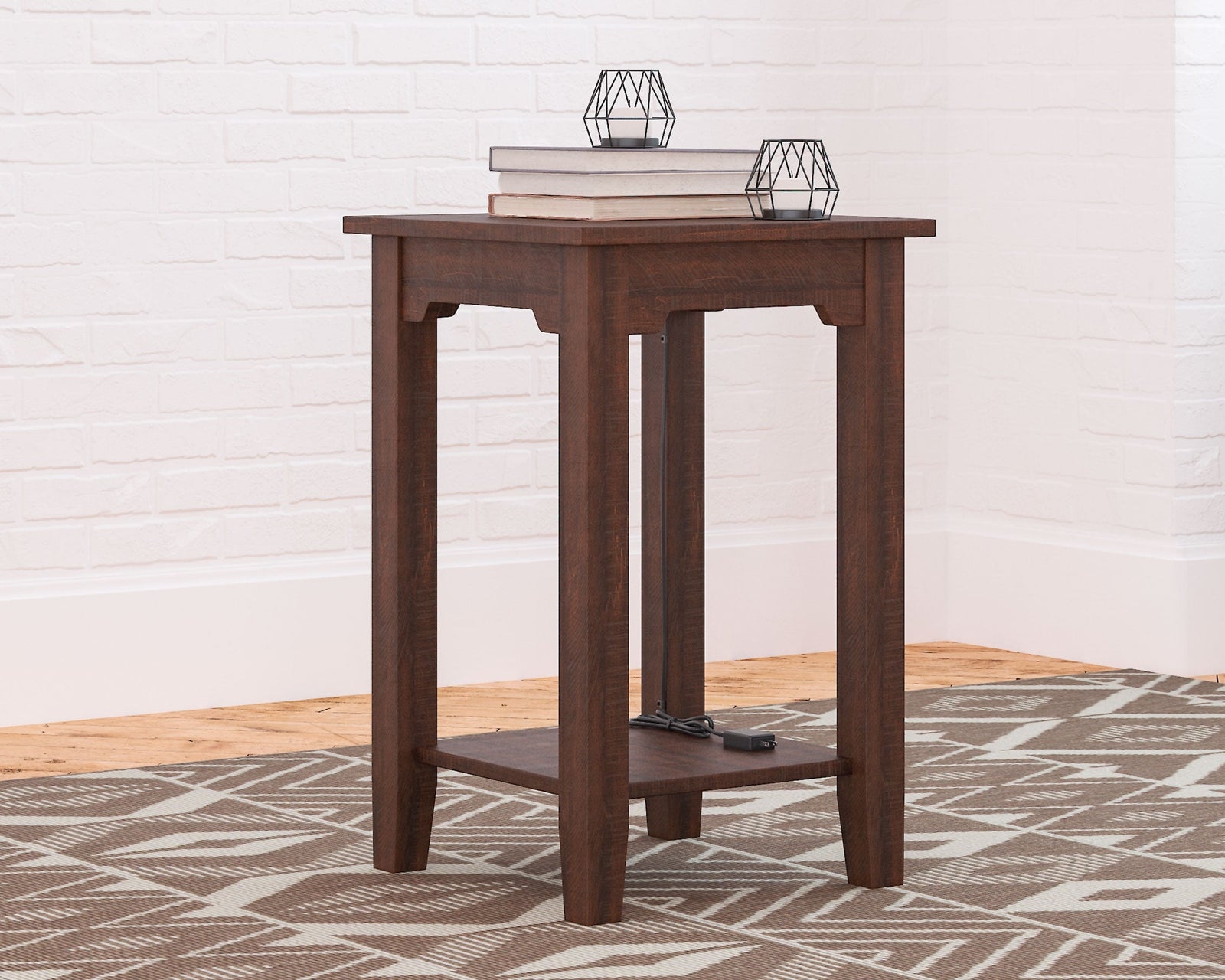 Camiburg Warm Brown Chairside End Table