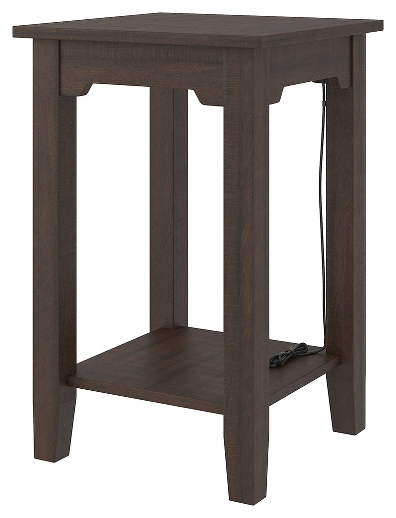 Camiburg Warm Brown Chairside End Table