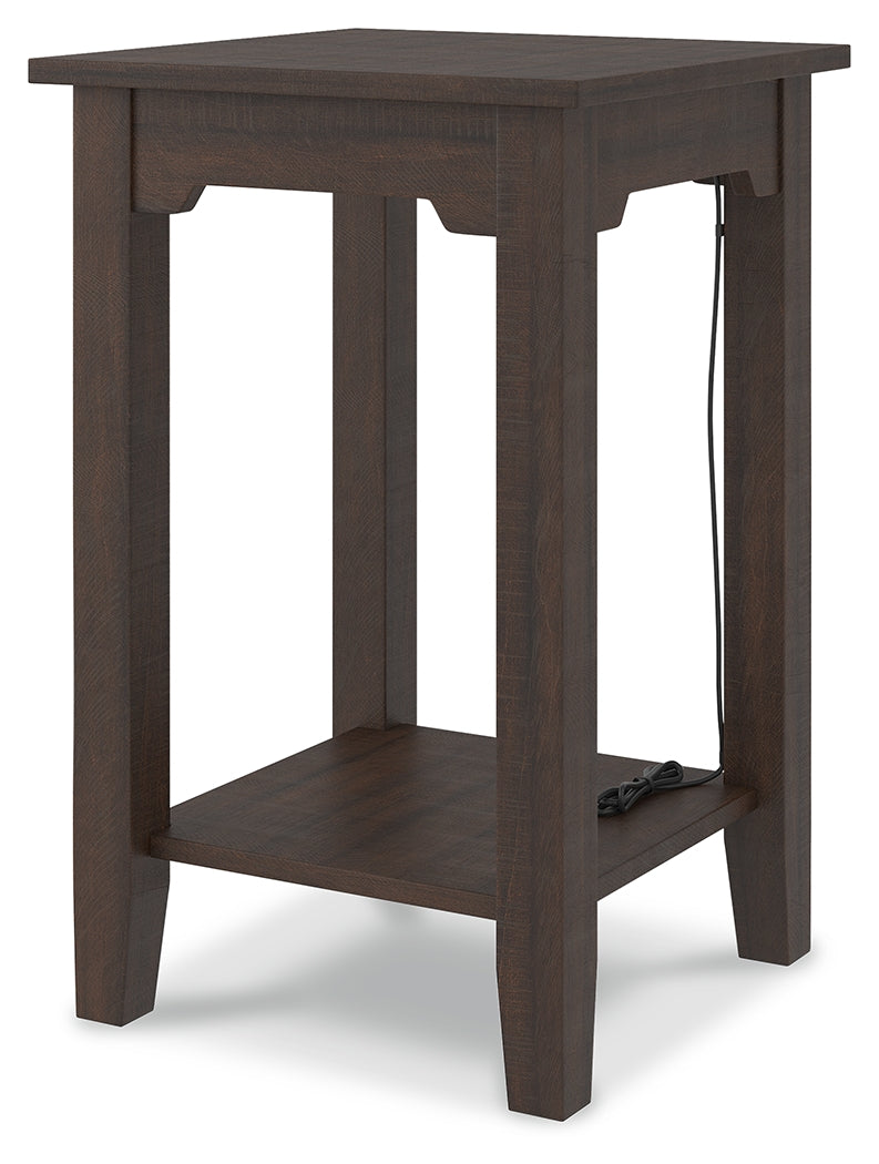 Camiburg Warm Brown Chairside End Table