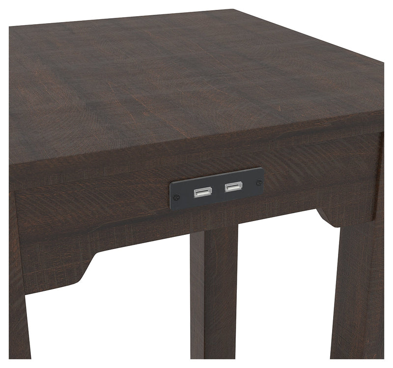 Camiburg Warm Brown Chairside End Table