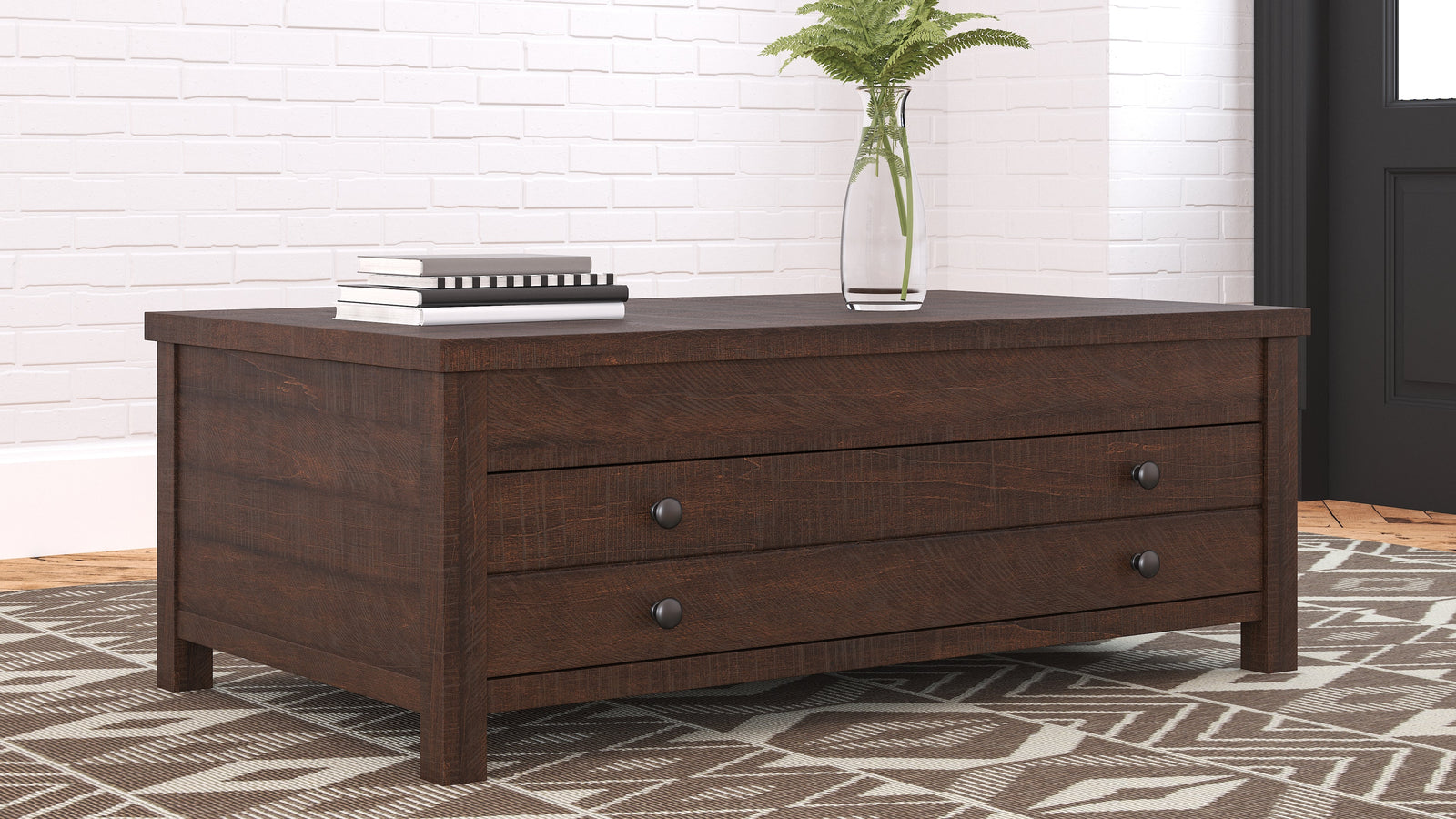 Camiburg Warm Brown Coffee Table With Lift Top