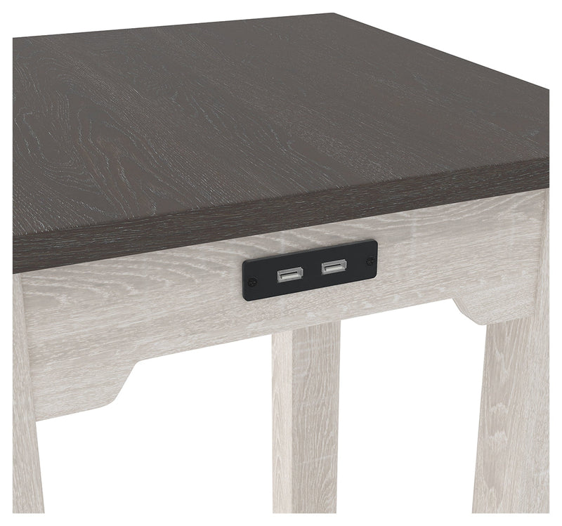 Dorrinson Two-Tone Chairside End Table