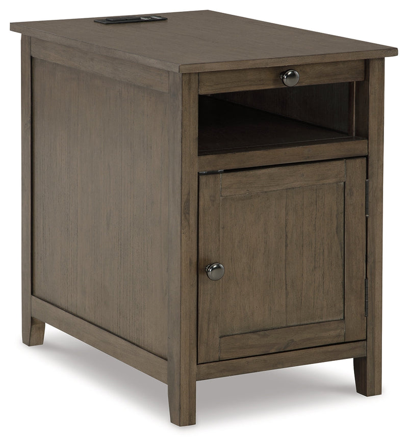 Treytown Grayish Brown Chairside End Table