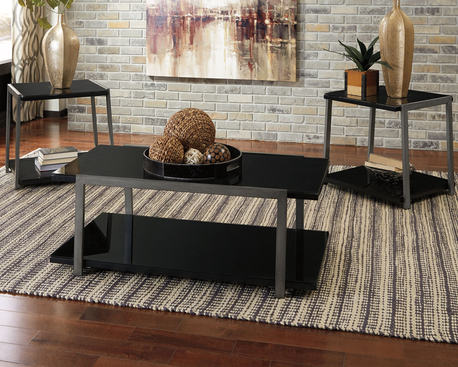 Rollynx Black Table (Set of 3)