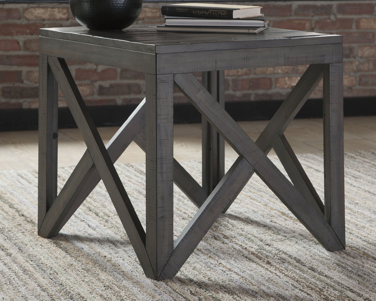 Haroflyn Gray Coffee Table With 1 End Table