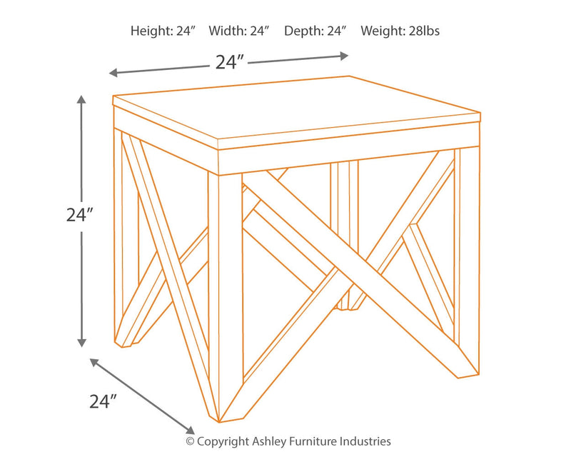 Haroflyn Gray 2 End Tables