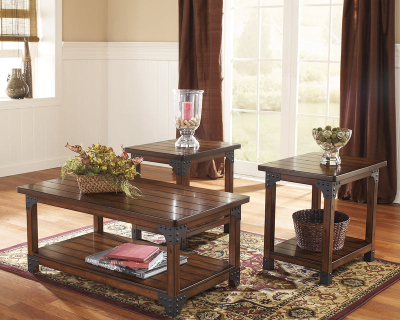 Murphy Medium Brown Table (Set of 3)