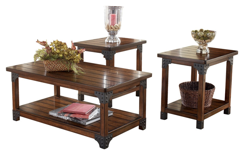 Murphy Medium Brown Table (Set of 3)