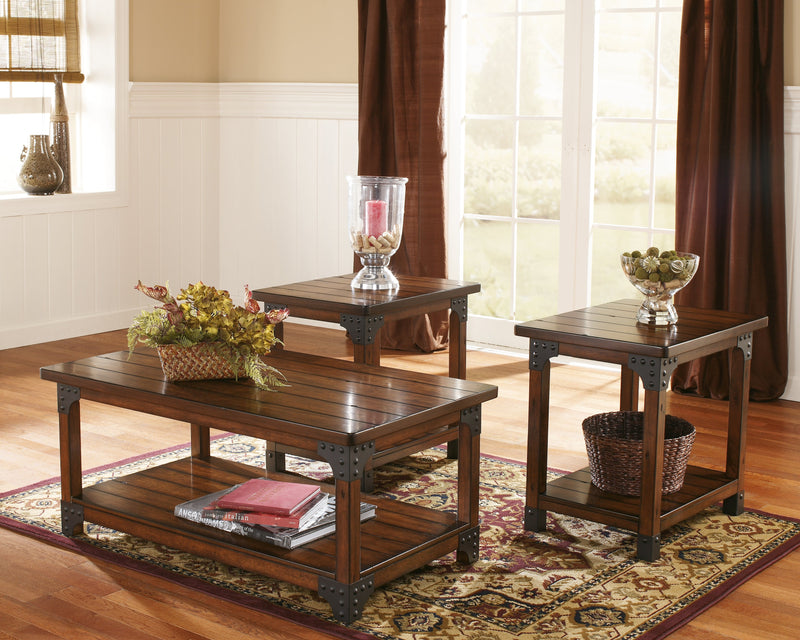 Murphy Medium Brown Table (Set of 3)