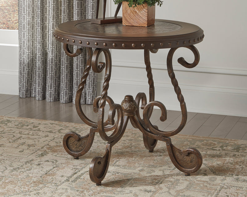 Rafferty Dark Brown End Table