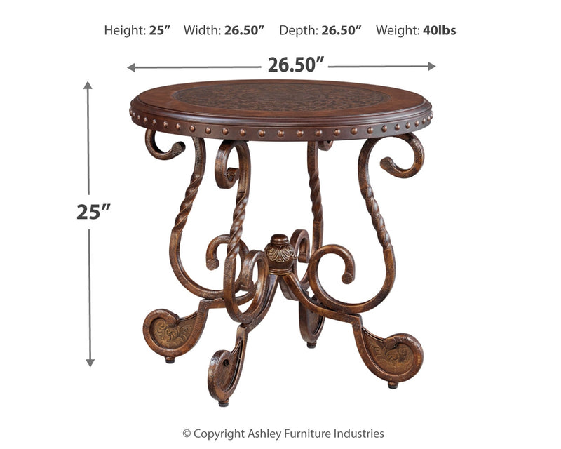 Rafferty Dark Brown 2 End Tables