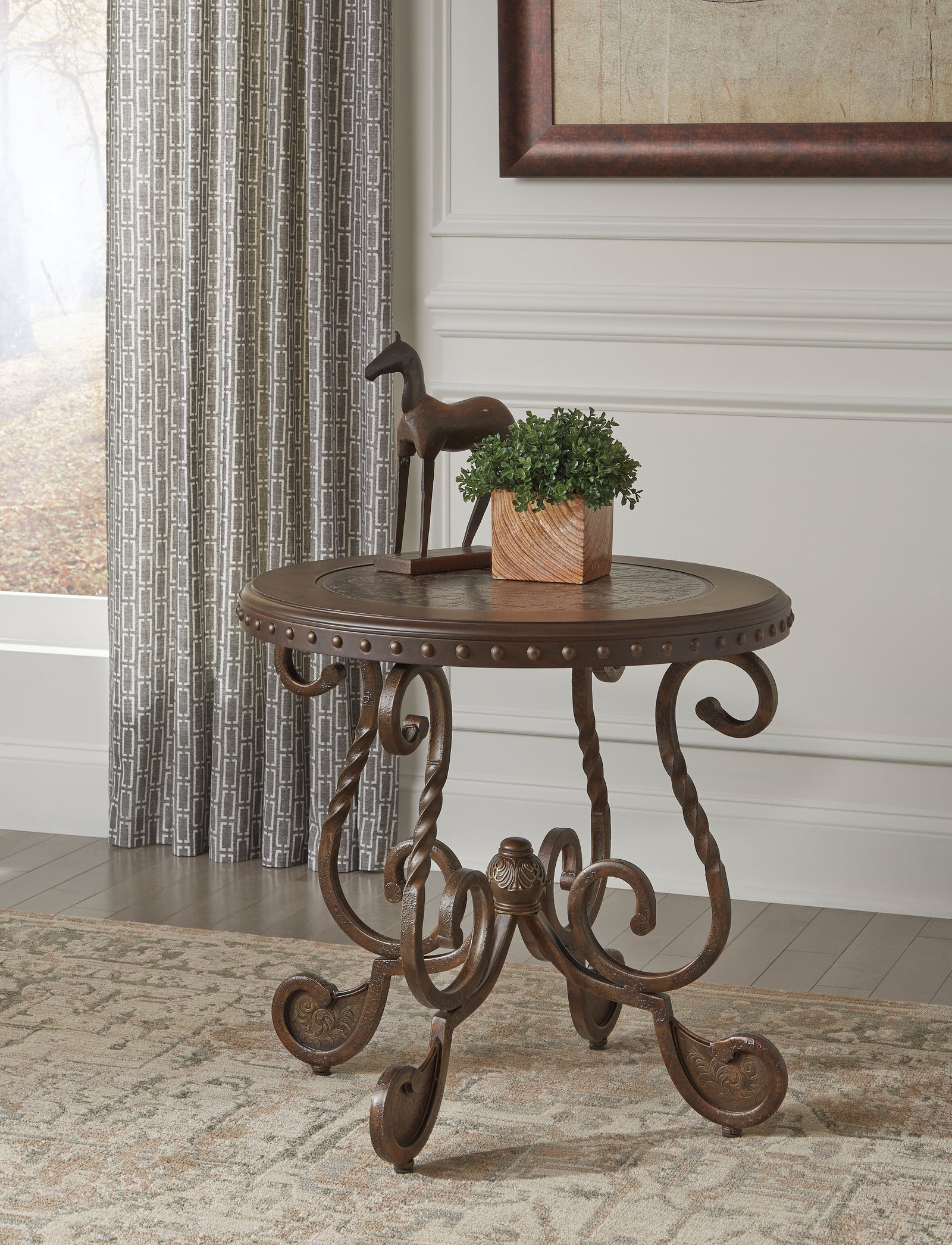 Rafferty Dark Brown 2 End Tables