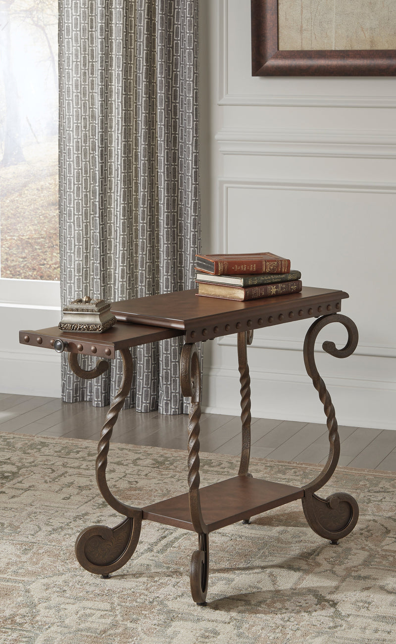 Rafferty Dark Brown Chairside End Table