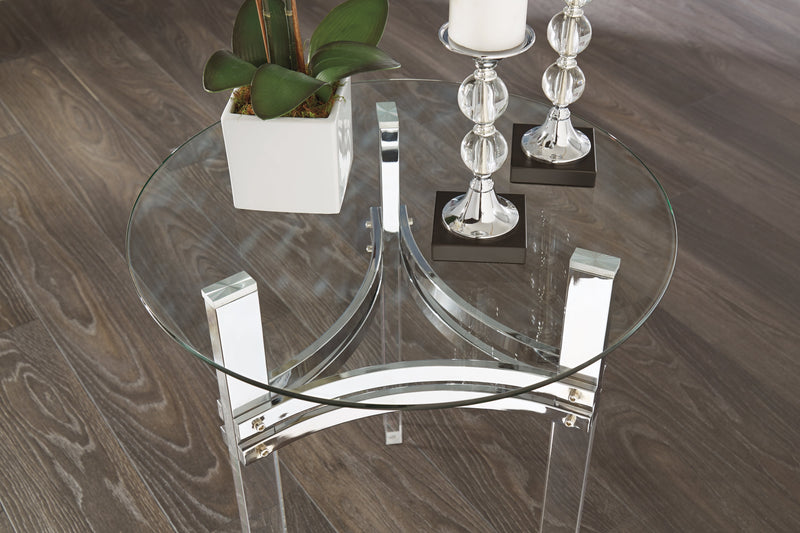 Braddoni Chrome Finish Coffee Table