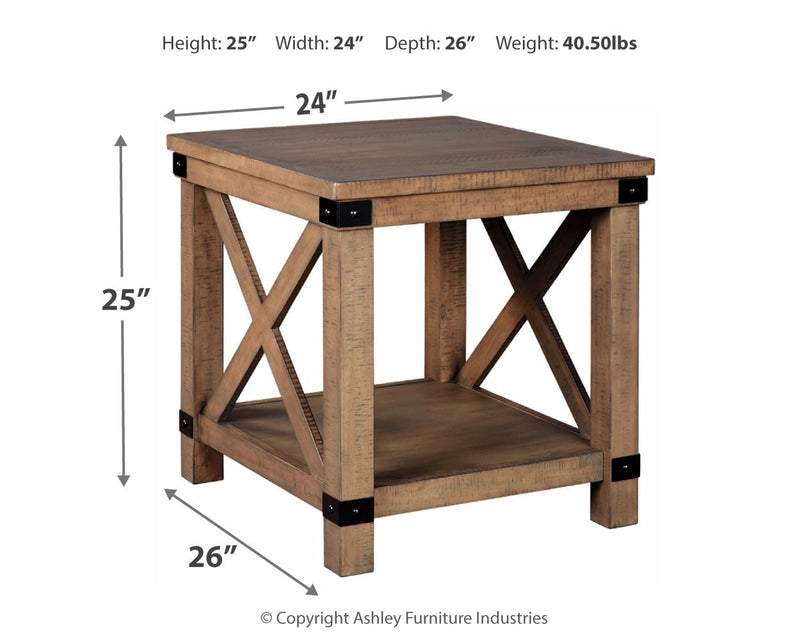 Aldwin Gray End Table