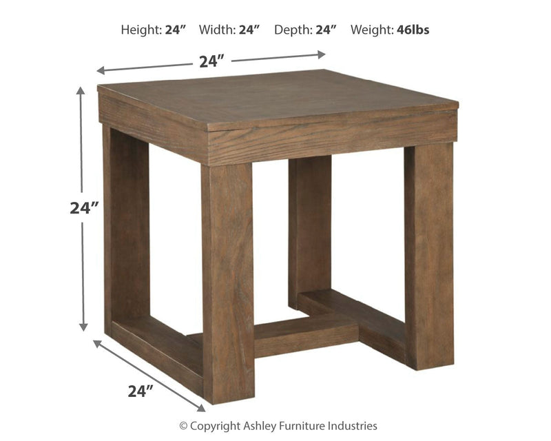 Cariton Gray End Table