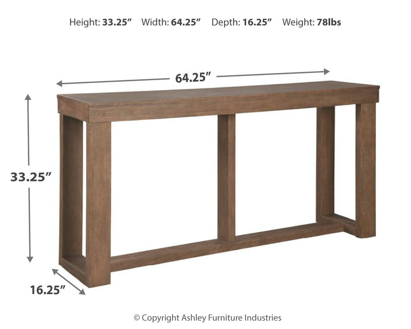 Cariton Gray Sofa Console Table