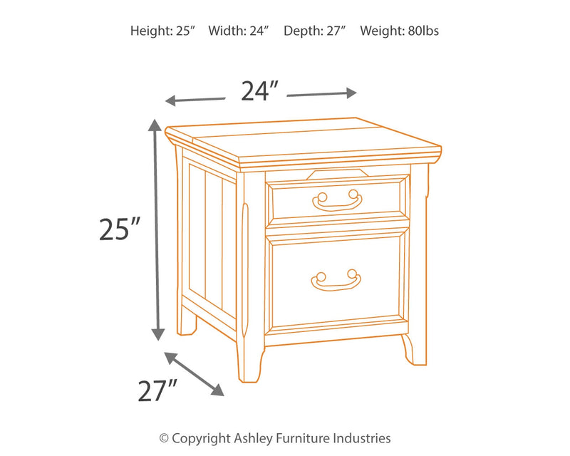 Woodboro Dark Brown 2 End Tables