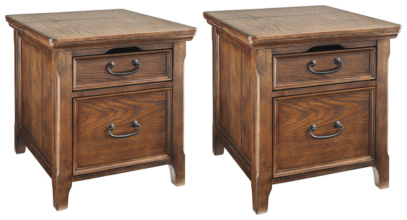 Woodboro Dark Brown 2 End Tables