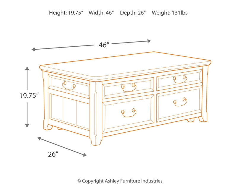 Woodboro Dark Brown Coffee Table With 2 End Tables