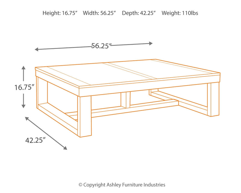 Watson Dark Brown Coffee Table