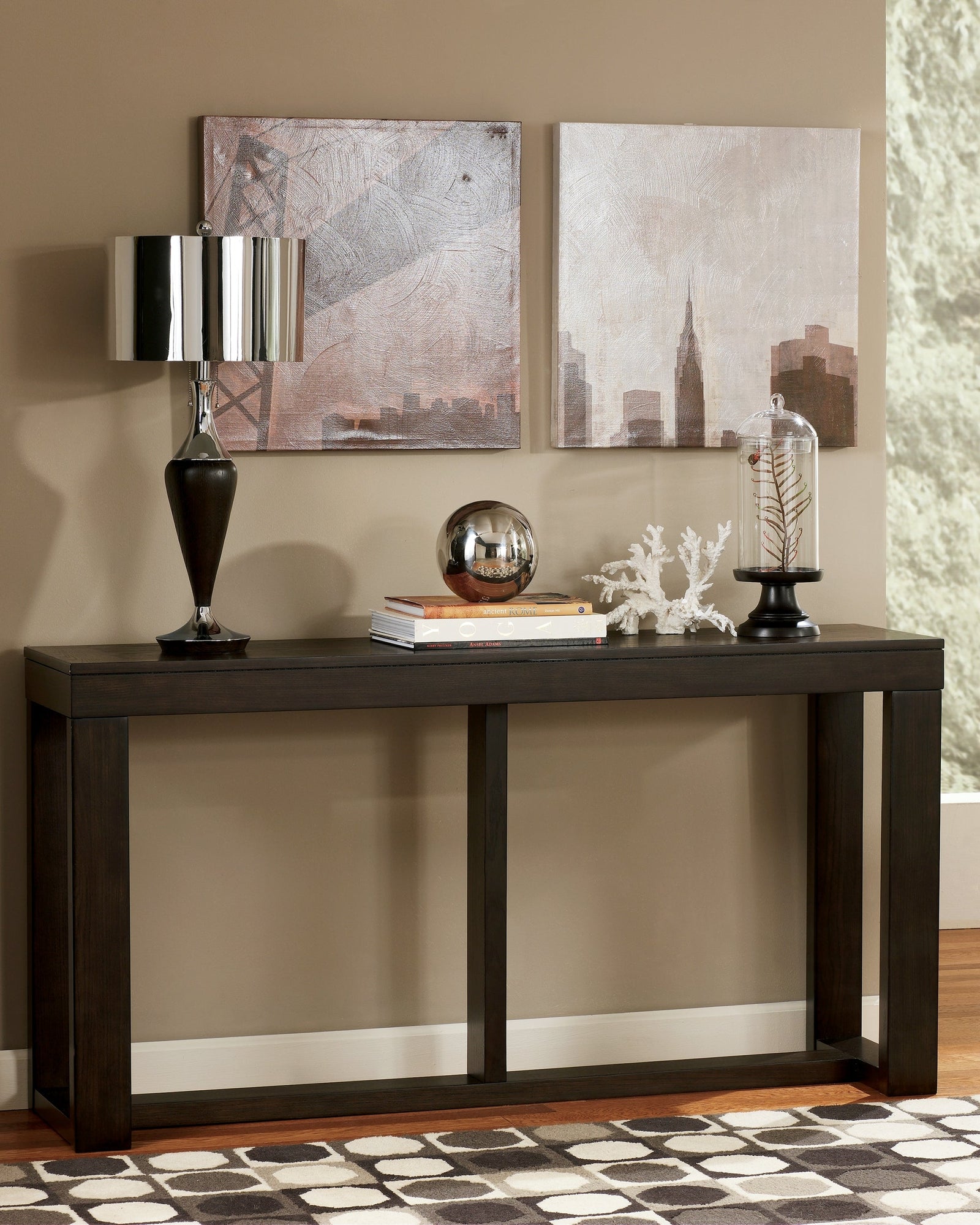 Watson Dark Brown Sofa Console Table