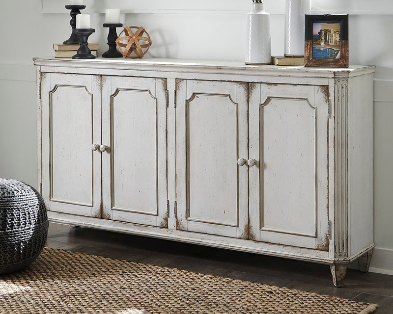 Mirimyn Antique White Accent Cabinet