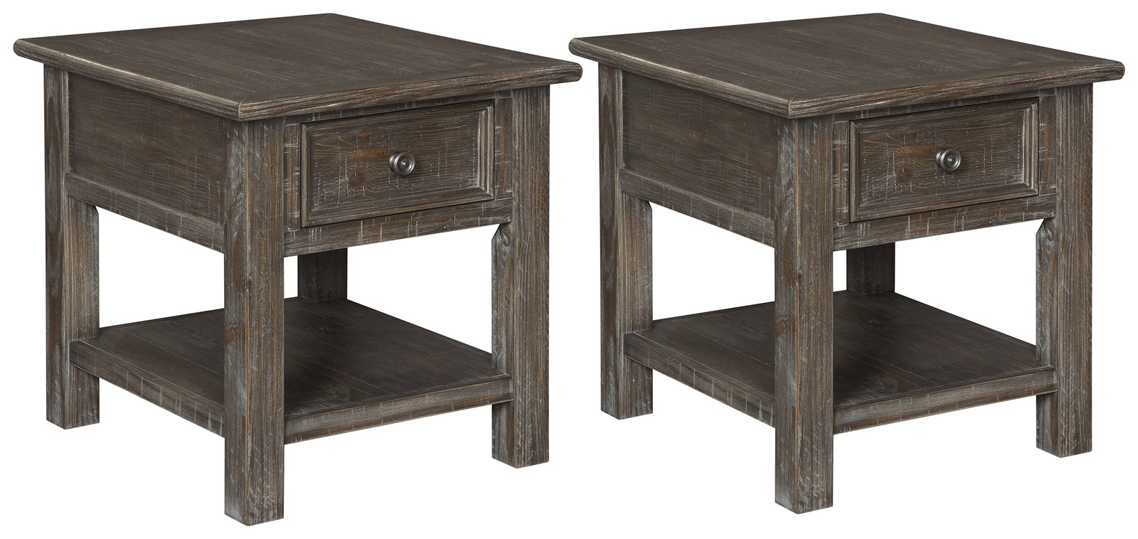 Wyndahl Rustic Brown 2 End Tables