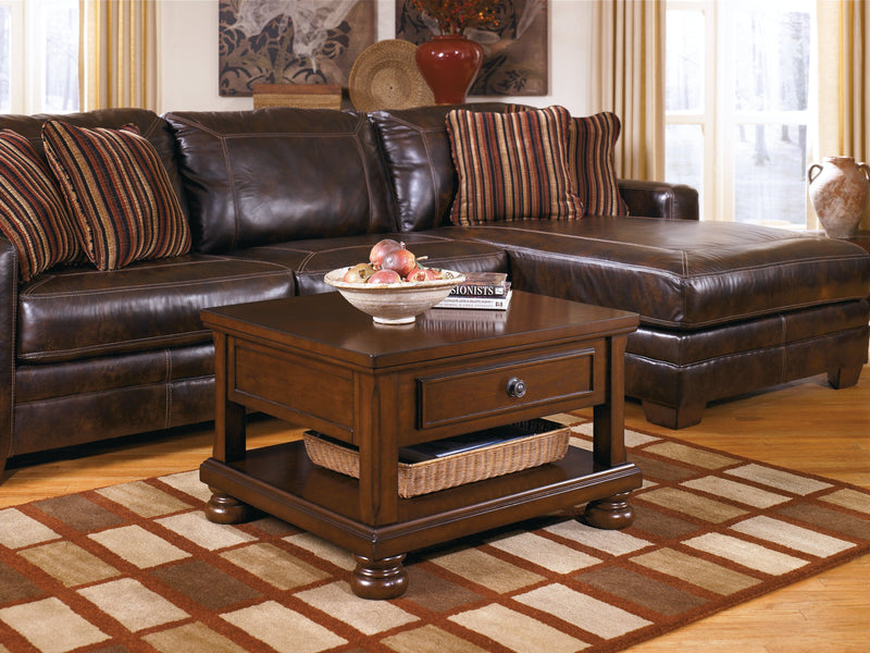 Porter Rustic Brown Coffee Table With Lift Top