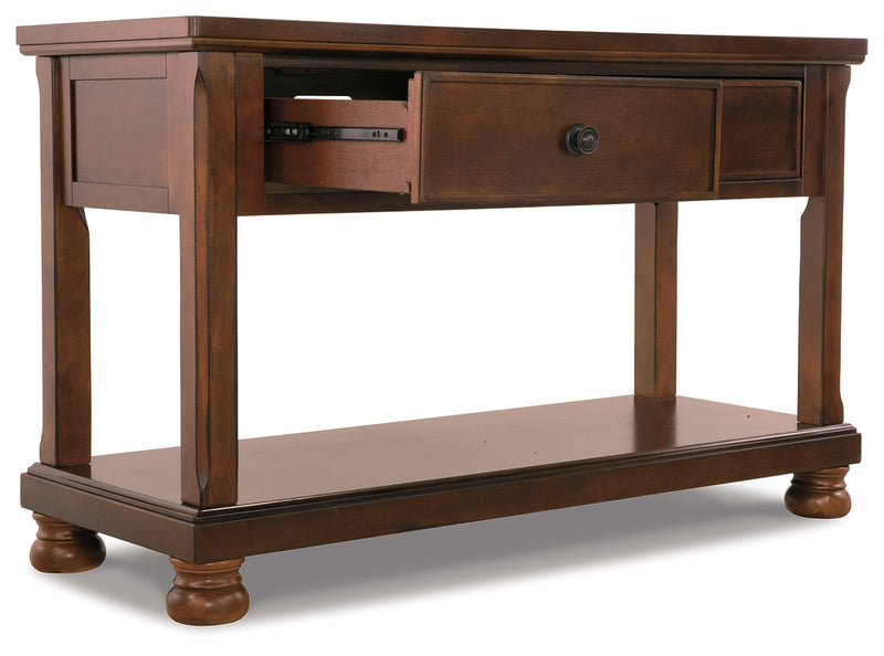 Porter Rustic Brown Sofa Console Table