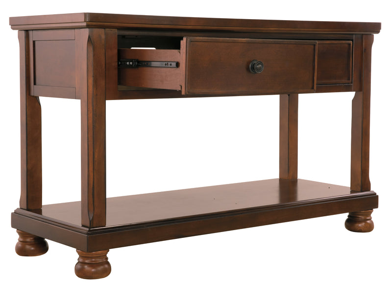 Porter Rustic Brown Sofa Console Table