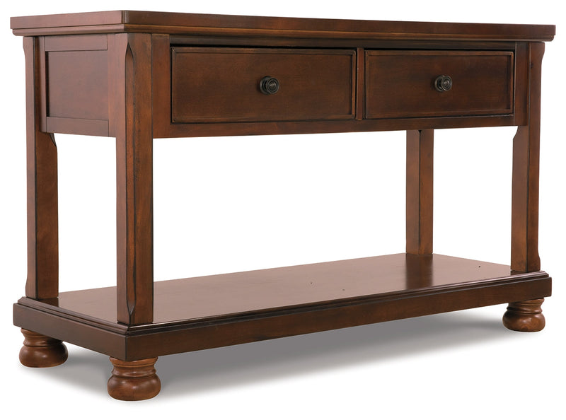 Porter Rustic Brown Sofa Console Table