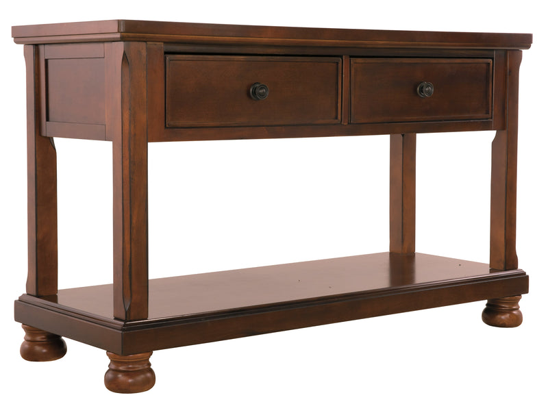 Porter Rustic Brown Sofa Console Table