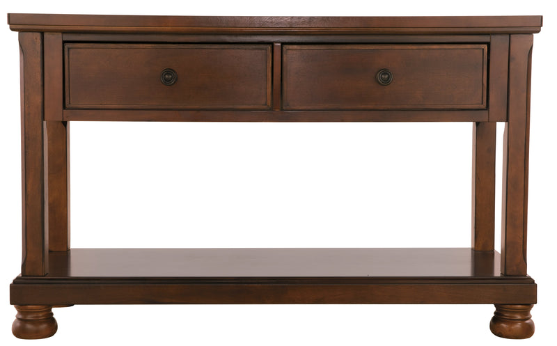 Porter Rustic Brown Sofa Console Table