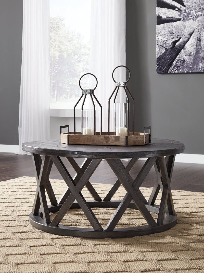 Sharzane Grayish Brown Coffee Table