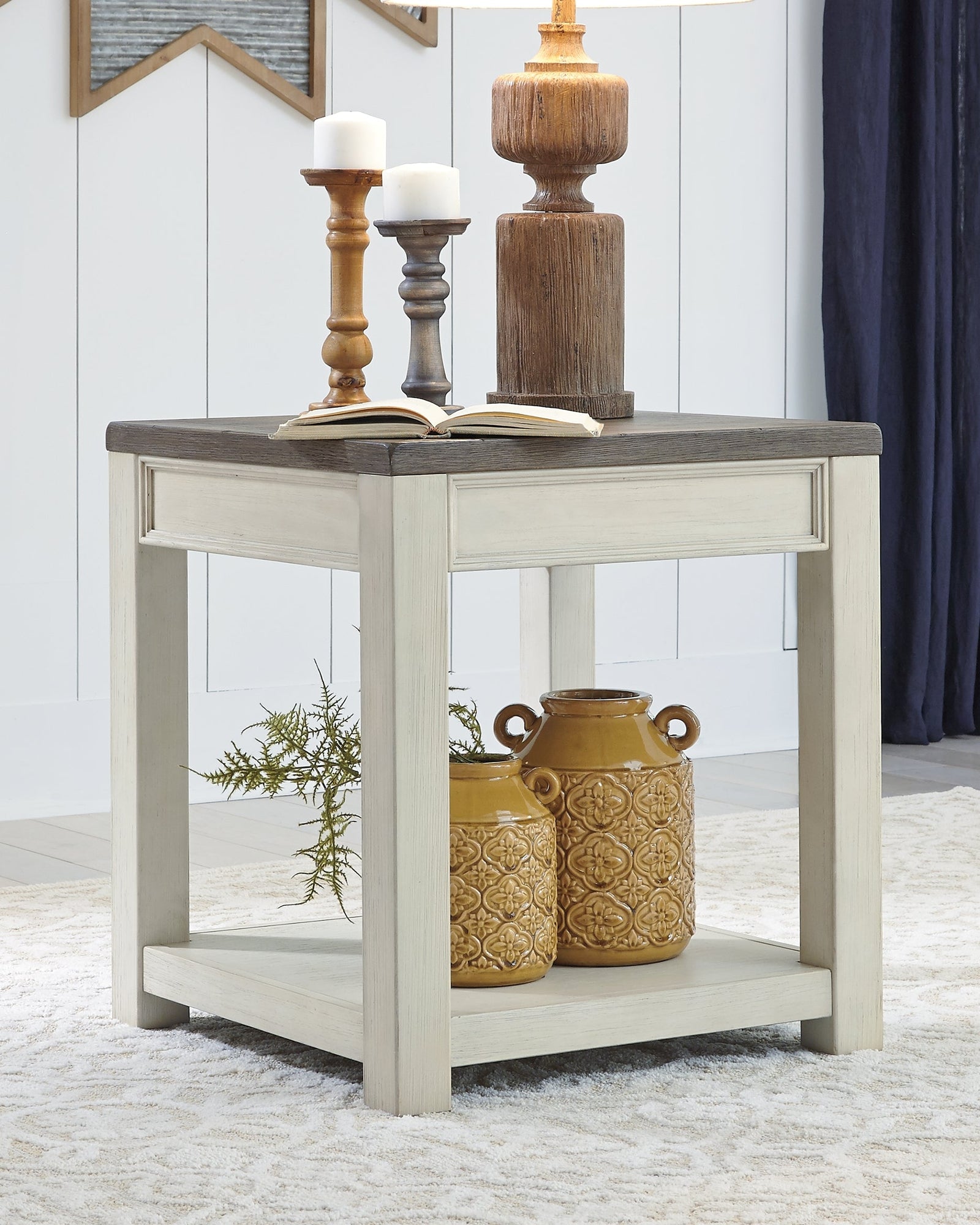 Bolanburg Brown White End Table