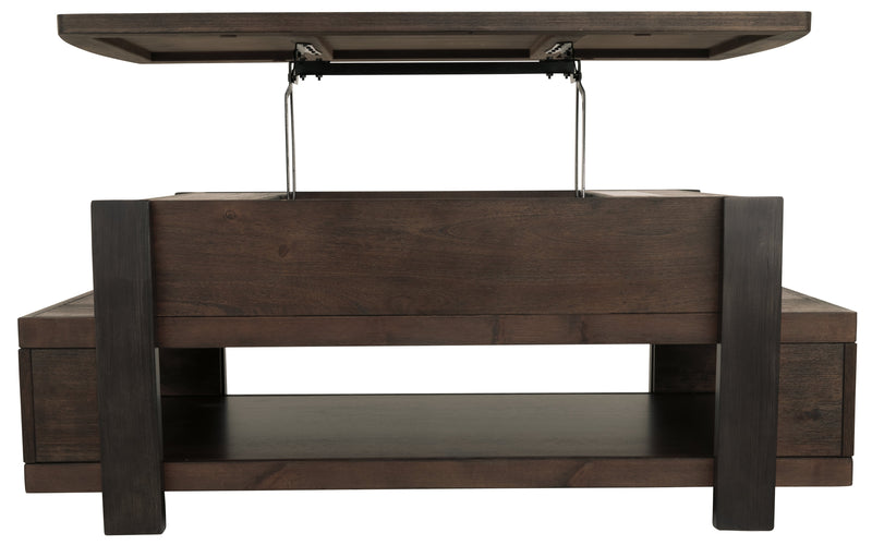 Vailbry Brown Coffee Table With Lift Top