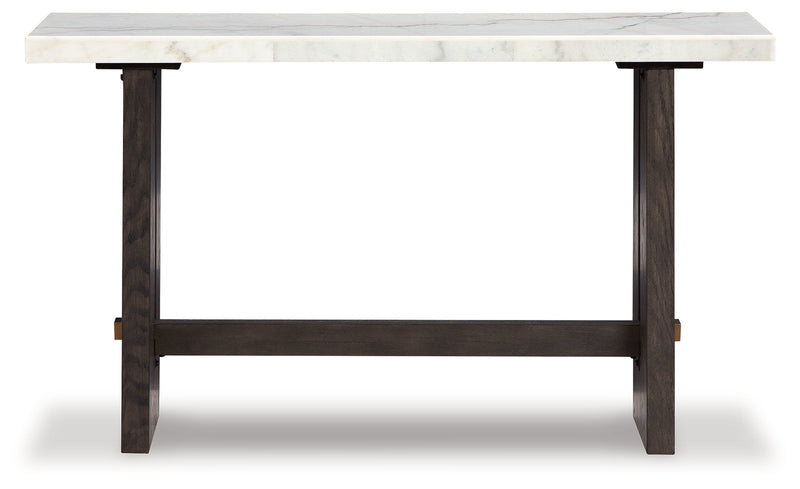 Burkhaus White/dark Brown Sofa Table